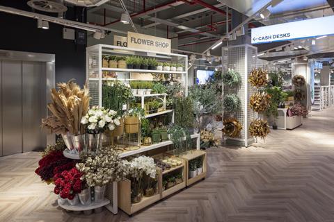 Primark Belfast display of flowers